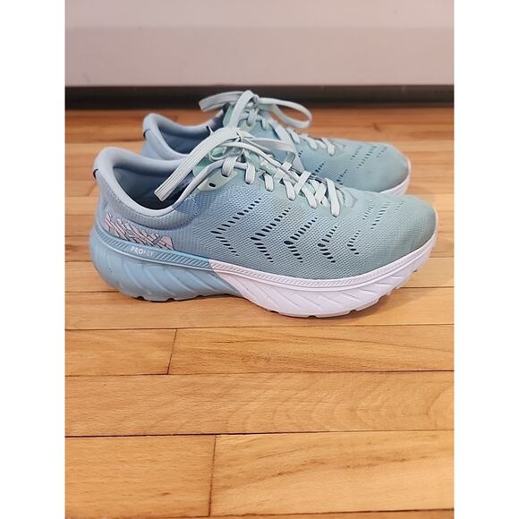 Hoka One One Mach 2 Profly Aqua Sneakers Comfort Running Shoes Women’s Size 7.5 - Picture 4 of 13